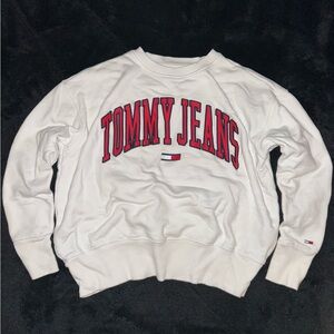 -Y2K Tommy Jeans Embroidered Pullover -Size Small